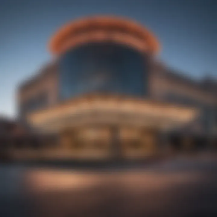 Exterior view of Rockford Casino showcasing its unique architecture