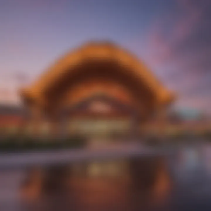 Exterior view of the Seminole Tribe Casino showcasing its vibrant architecture