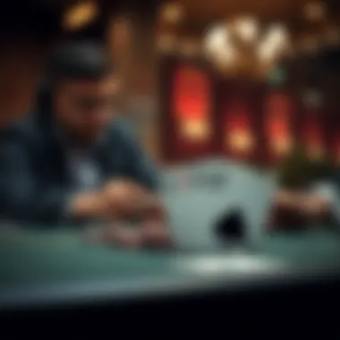 Risk management strategies visualized for online spades players