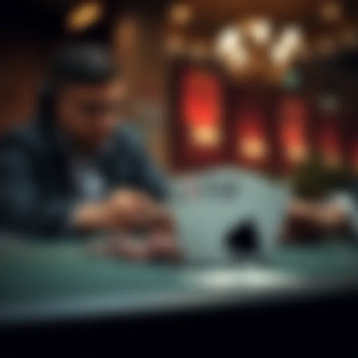 Risk management strategies visualized for online spades players