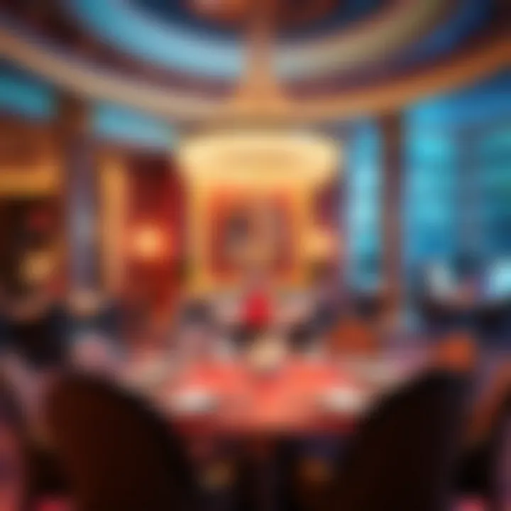 An elegant dining setting within The Wynn, featuring haute cuisine and exquisite decor