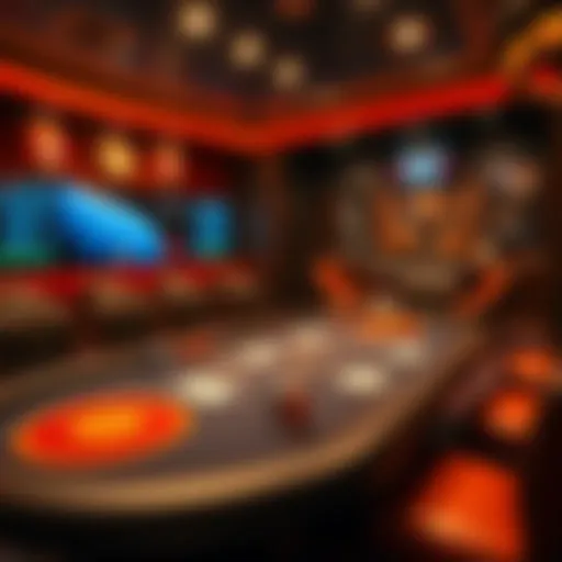 An eclectic virtual poker table showcasing unique game elements