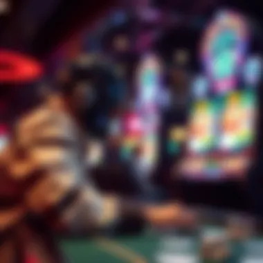 Futuristic technology representation in online gambling