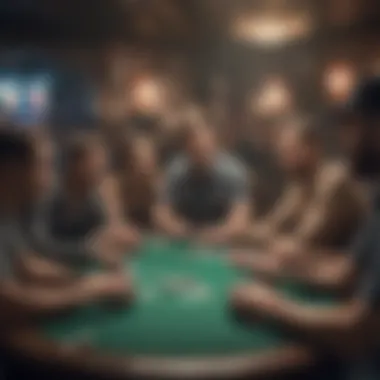 A vibrant community chat during a live poker session