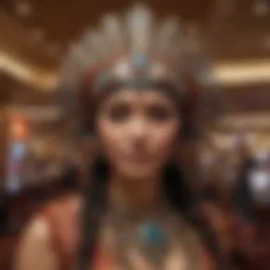 Cultural artwork displayed at Indian Head Casino