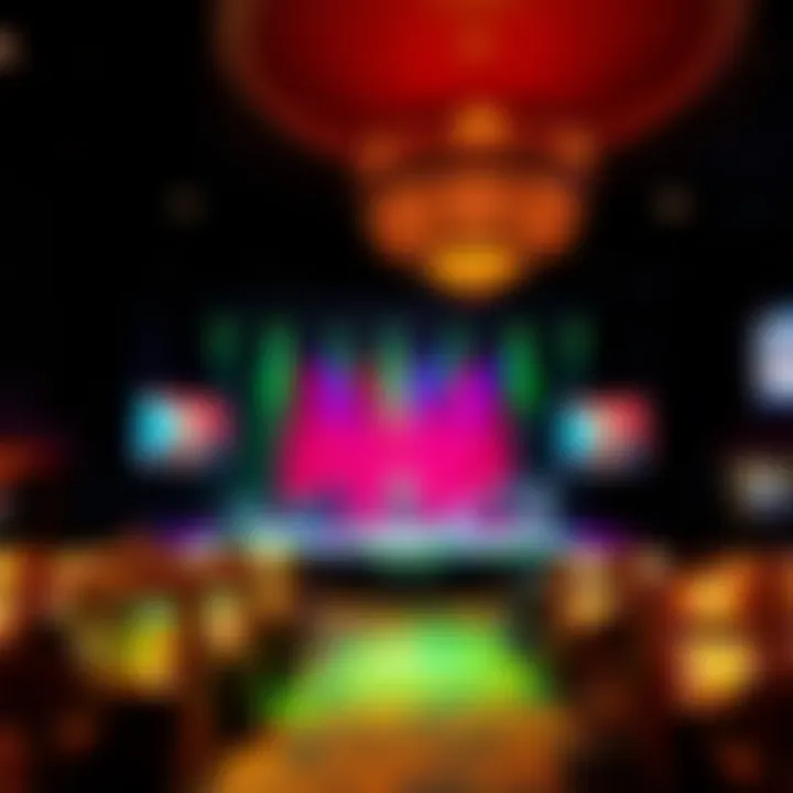 Entertainment stage featuring live performances at the casino