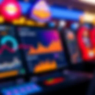 Analytics and statistics screen displaying user engagement metrics