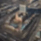 Aerial view of a bustling casino resort in Atlantic City