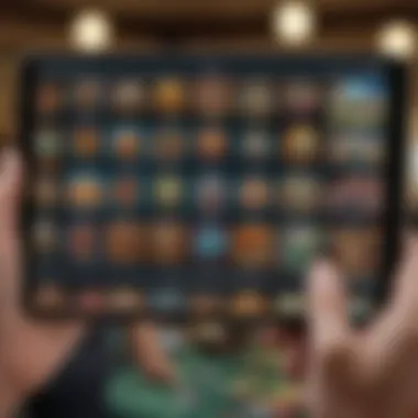 User Interface of the Penn National Gaming App Overview of the Penn National Gaming app interface