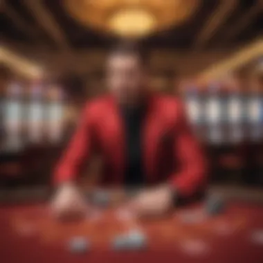 A conceptual image representing player behavior and psychological aspects within casino environments, specifically linked to Red Phoenix