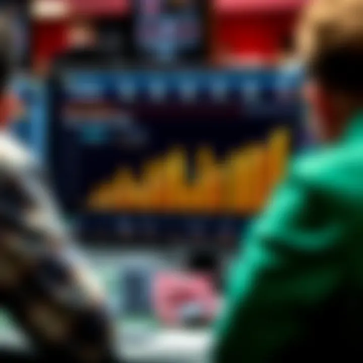 Illustration depicting data analytics and performance metrics from poker games.