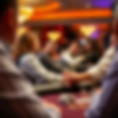 A captivating moment during a tournament at Royal Flush Casino