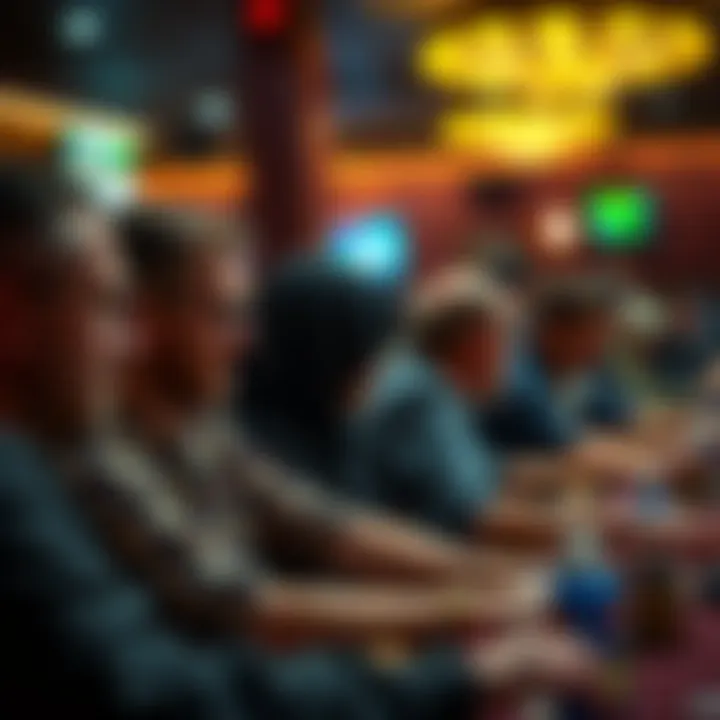 Engaged participants during a competitive event