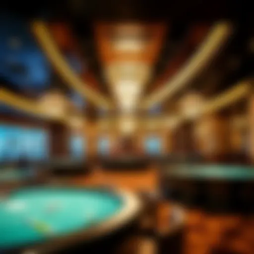 Luxurious interior design of RWSentosa Casino