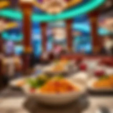 Luxurious dining setting featuring exquisite cuisine