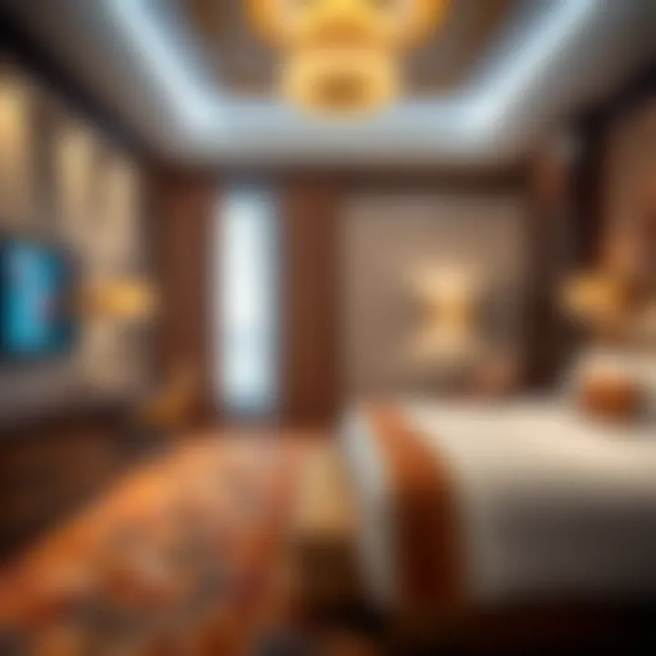 Elegant hotel room showcasing comfort and luxury