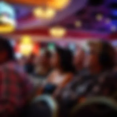 Engaged audience enjoying an event at the casino