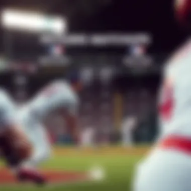 Pitching matchup comparison infographic