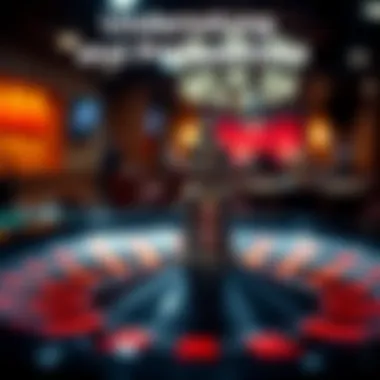 Abstract representation of odds and probabilities related to roulette betting strategies