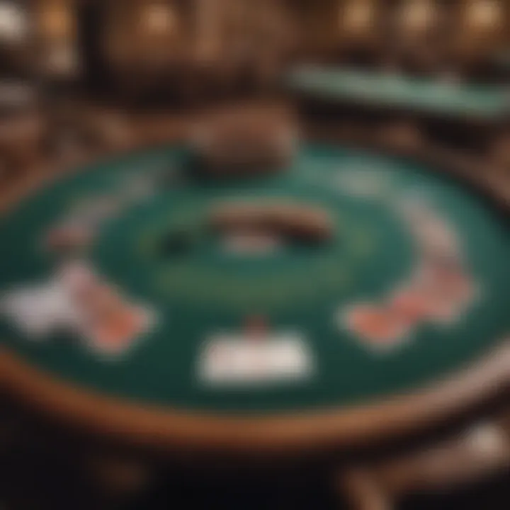 Illustration of a Texas Hold'em table setup