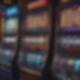 Vibrant slot machine with colorful graphics