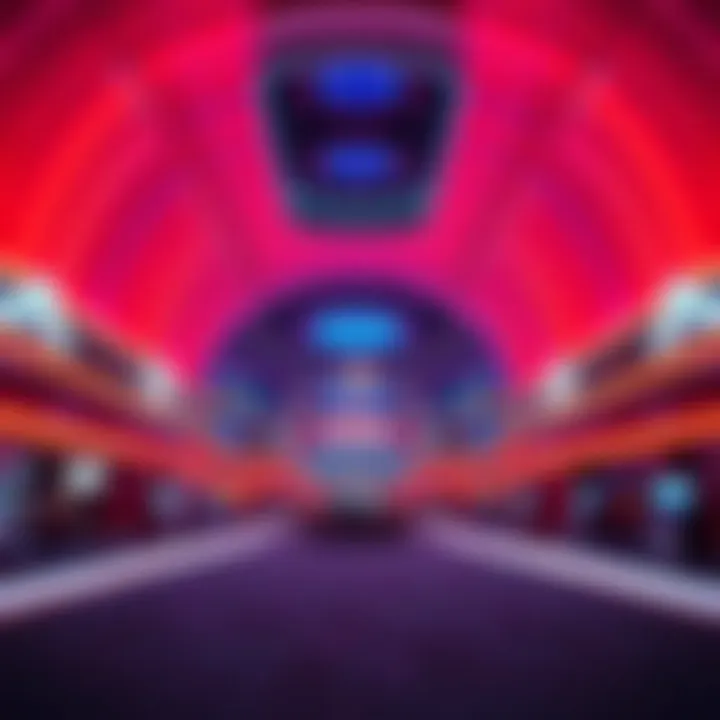 A futuristic casino design showcasing modern architecture