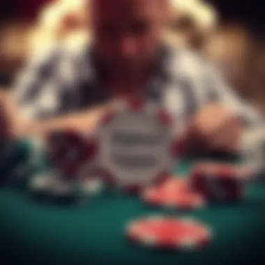 A conceptual image depicting the psychological impact of gambling