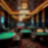 Luxurious gaming floor at The Mint Gaming Hall