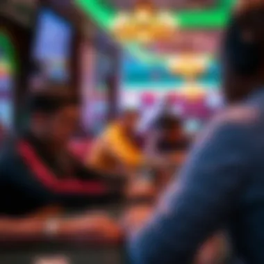 Vibrant Ambiance Vibrant ambiance during a gaming session