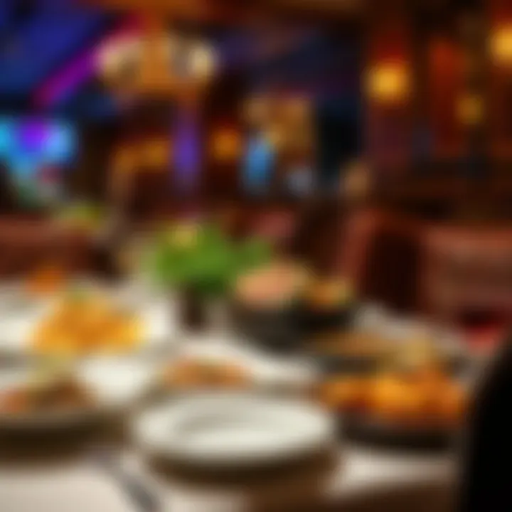 A delightful dining setup featuring gourmet dishes