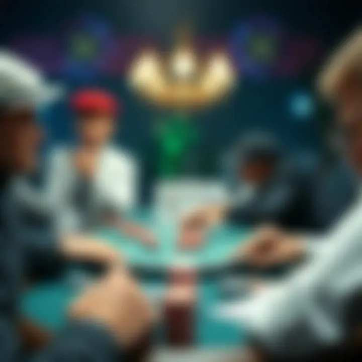 Visual representation of game theory applied to poker scenarios