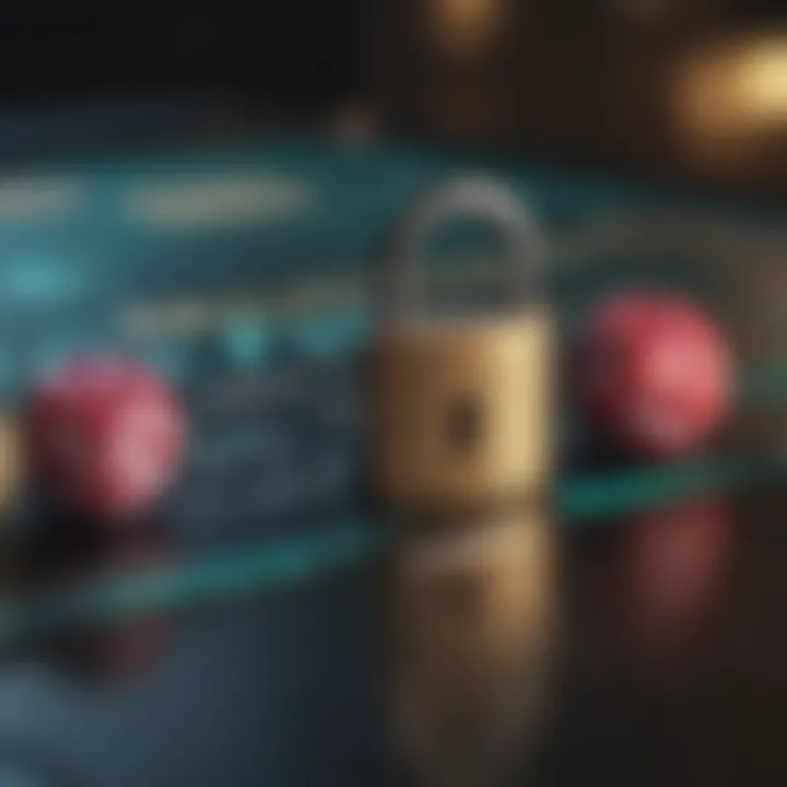 Data Protection with VPNs A secure lock symbolizing data protection while using VPNs in online gaming.