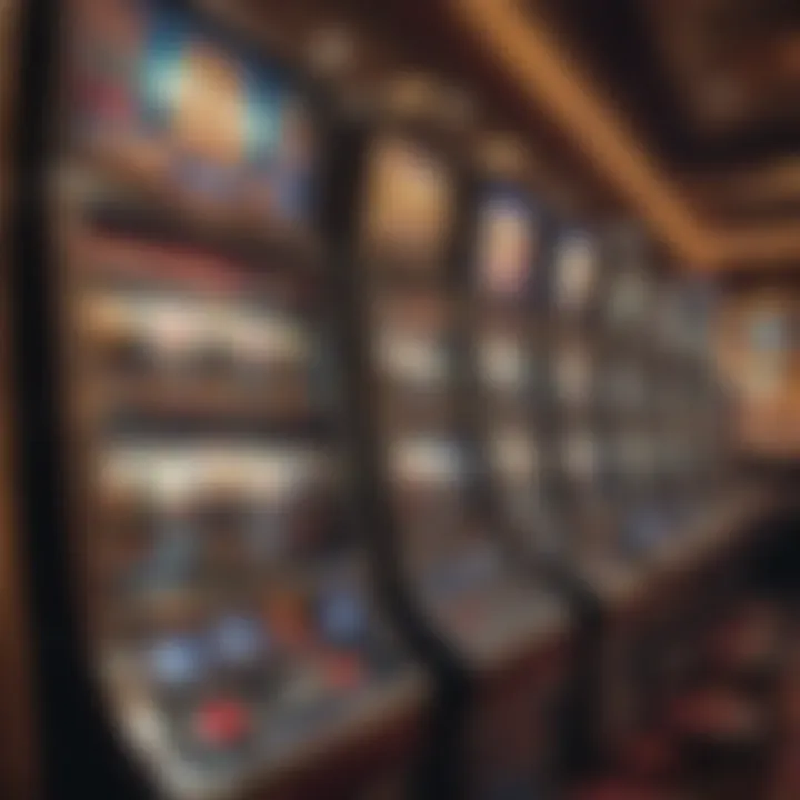 Technological advancements in slot machines represented visually