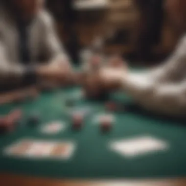 Visual representation of poker table etiquette