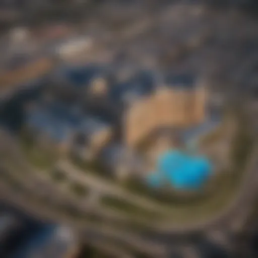 Aerial view of WinStar Casino showcasing its grandeur