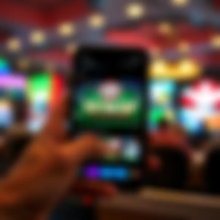 User interface of the WSOP Android app showcasing poker games